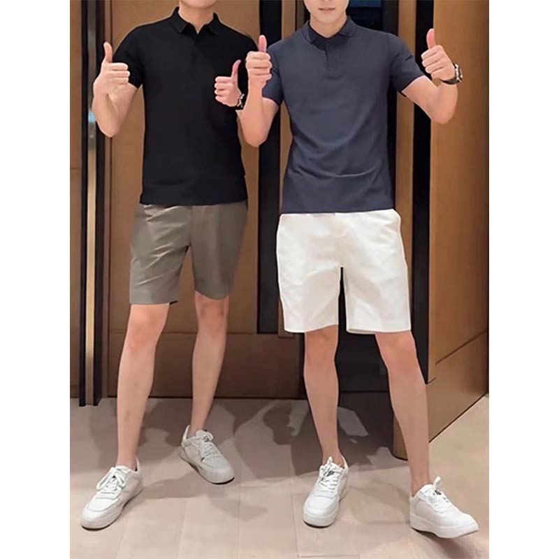 ホワイトスーツショートパンツ メンズ 夏 軽量 高級 ハイエンド ビジネス カジュアル ストレート ショートパンツ ハイエンド メンズ ハーフパンツ