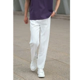 Белые летние легкие и тонкие дышащие шелковые штаны