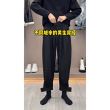 Martens, черные демисезонные утепленные штаны, повседневные брюки на липучке