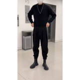 Martens, черные демисезонные утепленные штаны, повседневные брюки на липучке