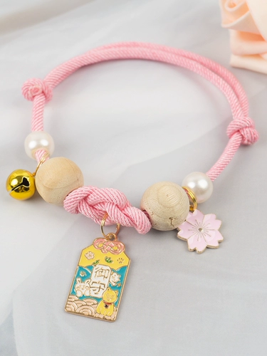 Плетеный чокер ручной работы, колокольчик, ожерелье, кот, домашний питомец