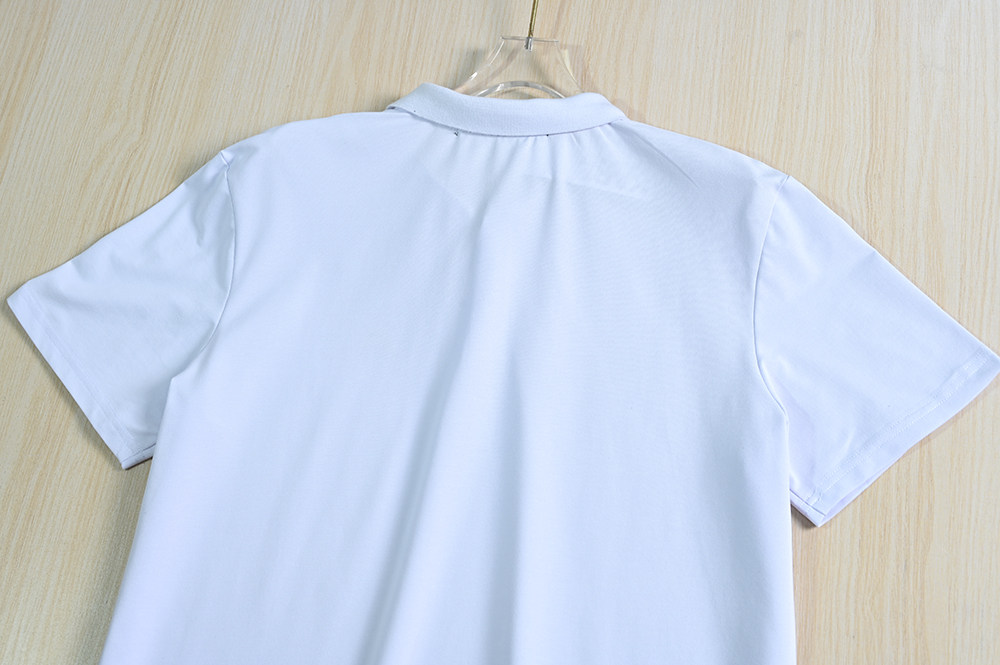 Футболка polo, простой и элегантный дизайн, с вышивкой, оверсайз, короткий рукав 