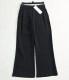 Siqi ແມ່ຍິງແບບເກົາຫຼີ Summer Cool Draped Texture Elastic Waist Straight Fit Versatile Casual Pants