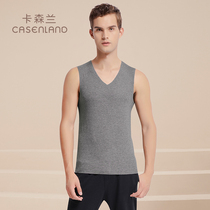 Mens scar-free vest Modale sashimi gym gym gym gym sports sweatshirt V collar summer thinness