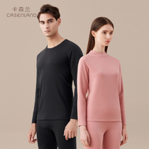 Warm Underwear Mens Glint Thickened Mill Woolen Dush Heat Storage Cotton Sweatshirt Bottom Autumn Clothes Autumn Pants Women Suit Winter