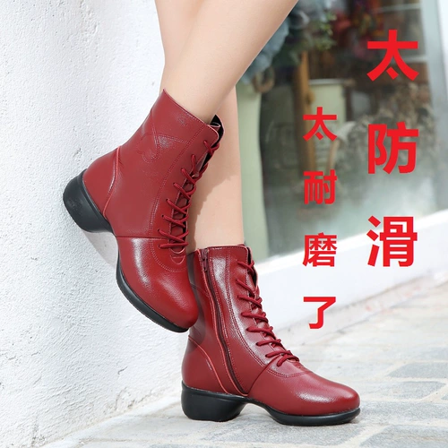 牛霸道 Ботинки, туфли, обувь, демисезонные танцующие сапоги, из натуральной кожи, мягкая подошва