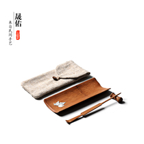 Shengyou handmade silver-inlaid bamboo tea accessories tea ceremony six gentlemen Tea Tea Needle Tea Needle tea dial clip Zen kung fu tea