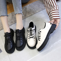 2021 spring and summer new trendy shoes British style small leather shoes women Korean version of Joker Academy wind thick soles casual shoes women