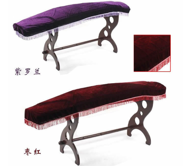 Golden velvet kite cover dust cover dust cover cloth guzheng piano 163mm 165 mm Universal piano cover tassel