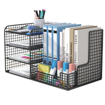 Office desktop file storage box file box folder storage box office A4 paper information multi-layer storage rack