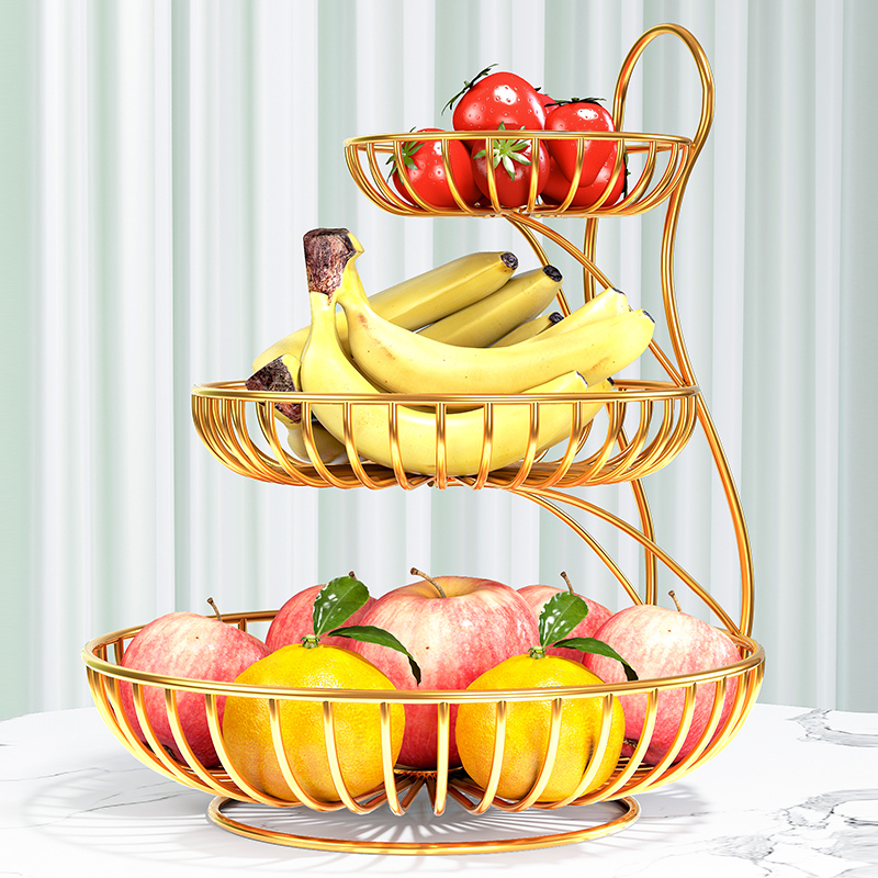 Fruit Pan Light Lavish Living Room Tea Table Candy Tray Multilayer Set Object Tray Water Fruit Basket Fruit Basket Table 2023 Snack Plate-Taobao