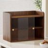 Desktop Cup Storage Rack, Table Top Cup Holder, Office Desk Small Dust-Proof Box, Coffee Cup Storage Cabinet