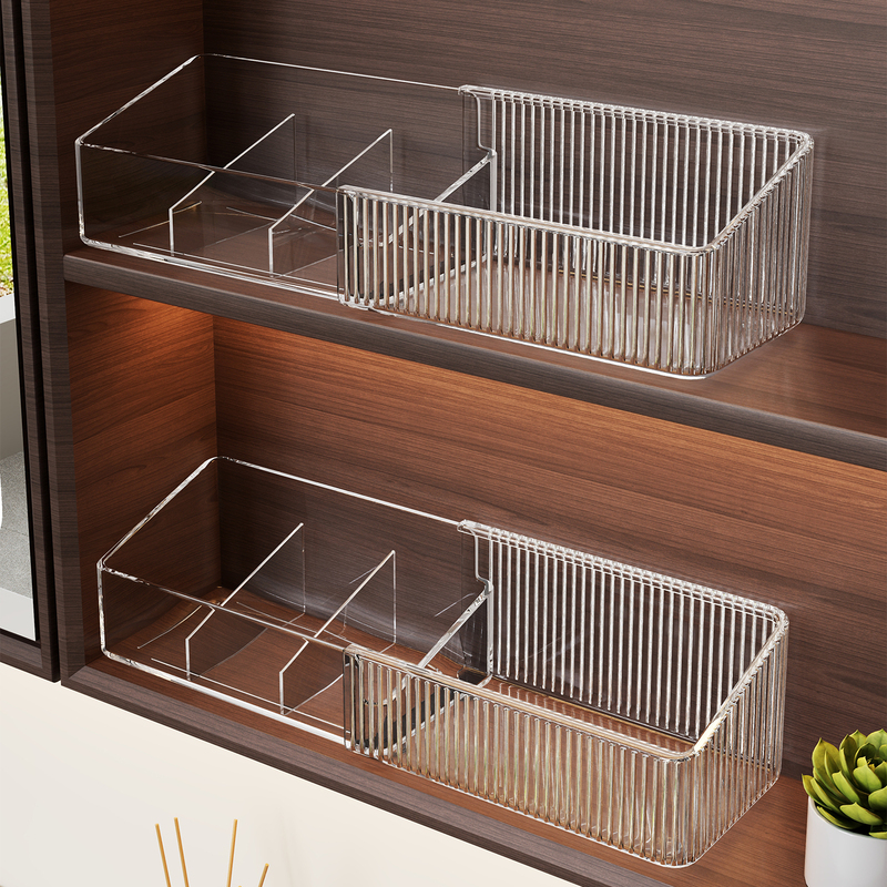 Retractable Mirror Cabinet Storage Box, Bathroom Cosmetics Organizer, Washroom Bathroom Cabinet Interior Mask Basket Organizer Retractable Mirror Cabinet Storage Box, Bathroom Cosmetics Organizer, Washroom Bathroom Cabinet Interior Mask Basket Organizer