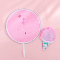 Womens love Chen Jonn fan the same Ben Miyamoto Small Fan Creativity Mini Folding Round Portable