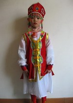 Minority Mongolian costumes Mongolian girls stage costumes children Mongolian dance costumes