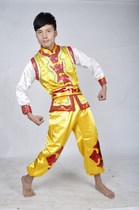 Yunnan ethnic minority mens clothing Yangko dragon lantern clothing drum waist drum costume dance performance performance stage costume