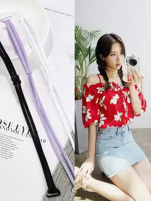 New double shoulder strap underwear bra shoulder strap can be exposed sexy non-slip adjustable sling female no trace summer