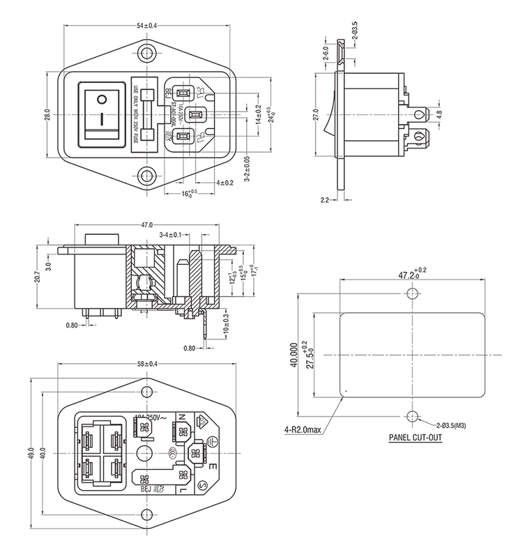 Lỗi máy in 3D mô-đun liên tục Phụ kiện giám sát cung cấp điện Lechipron Mất điện do tai nạn