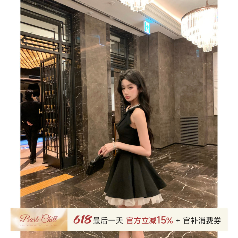Barb Chill'Night Banquet Heiress' Rhinestone Hepburn Princess Dress Women's Heiress Style Birthday Dress Barb Chill'Night Banquet Heiress' Rhinestone Hepburn Princess Dress Women's Heiress Style Birthday Dress