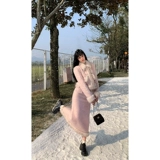 Стеганый комплект, пуховик, юбка, куртка, в стиле Шанель, увеличенная толщина