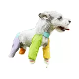 Одежда для домашних животных, четвероногие штаны для защиты от грязных ног, брюки для защиты от пыли, мочи и грязи, брюки для ног Тедди Шнауцера