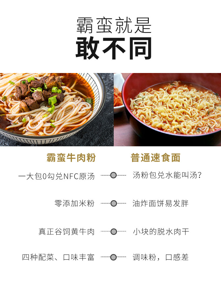 霸蛮米粉 6口味全家福 6盒 共2078g NFC原汤+大块牛肉 图8