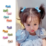 黄小妞 Детская заколка для волос, лента ручной работы, шпильки для волос с бантиком для девочек, аксессуар для волос, 2 шт