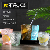 Commercial acrylic cup color household cup restaurant plastic cup cup cup transparent pc beverage cup anti-fall cup