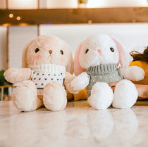 Large Ear Rabbit Sweater Rabbit Fur Suede Toy Cute Rabbit Doll Bunny Doll Rabbit baby girl Valentines Day gift