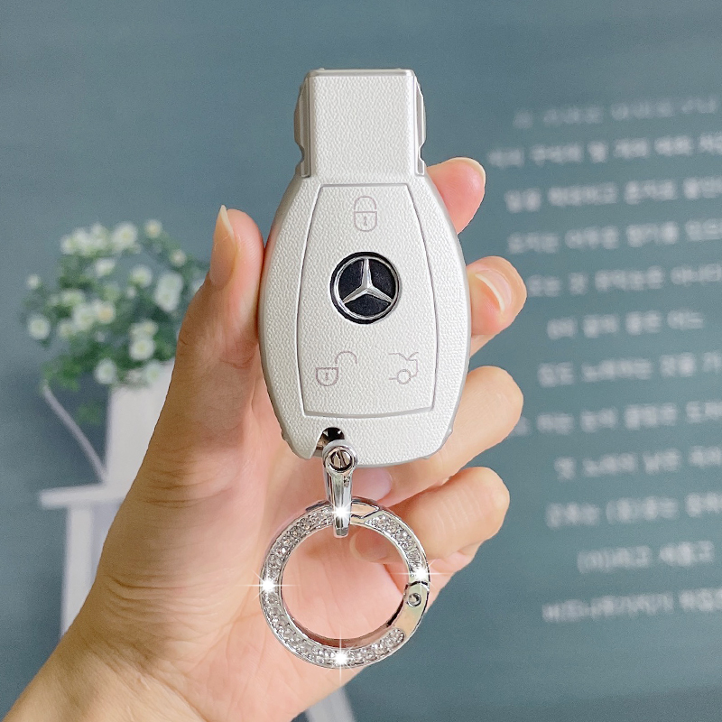 Applicable Mercedes key cover S C200L bag A180 shell GLA200 buckle GLC260 female GLk300 drill CLA