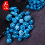 品松 Натуральная бирюзовая природная руда, украшение-шарик, бусины, браслет, аксессуар, ювелирное украшение