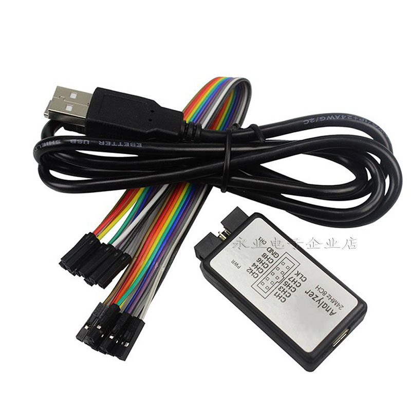 USB SALEAE 24M 8CH logic analyzer 24M 8 channel with buffer support 1 1 16