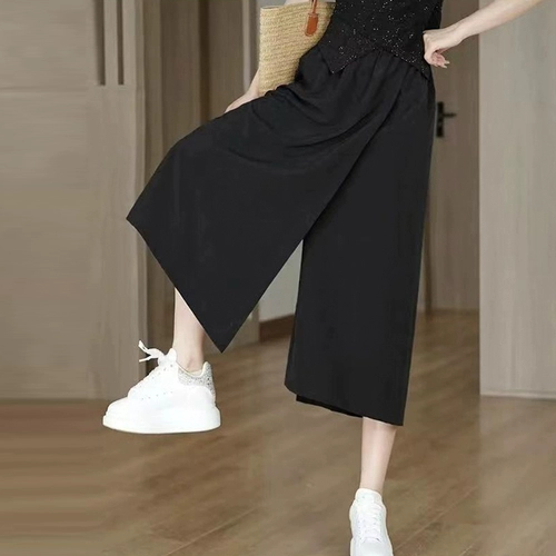 Шелковая юбка для отдыха, летние тонкие штаны, по фигуре, подходит для подростков
