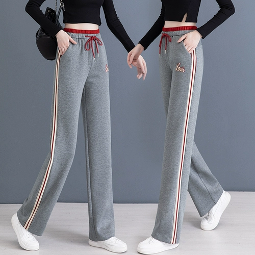 Спортивные осенние штаны для отдыха, коллекция 2023, свободный прямой крой