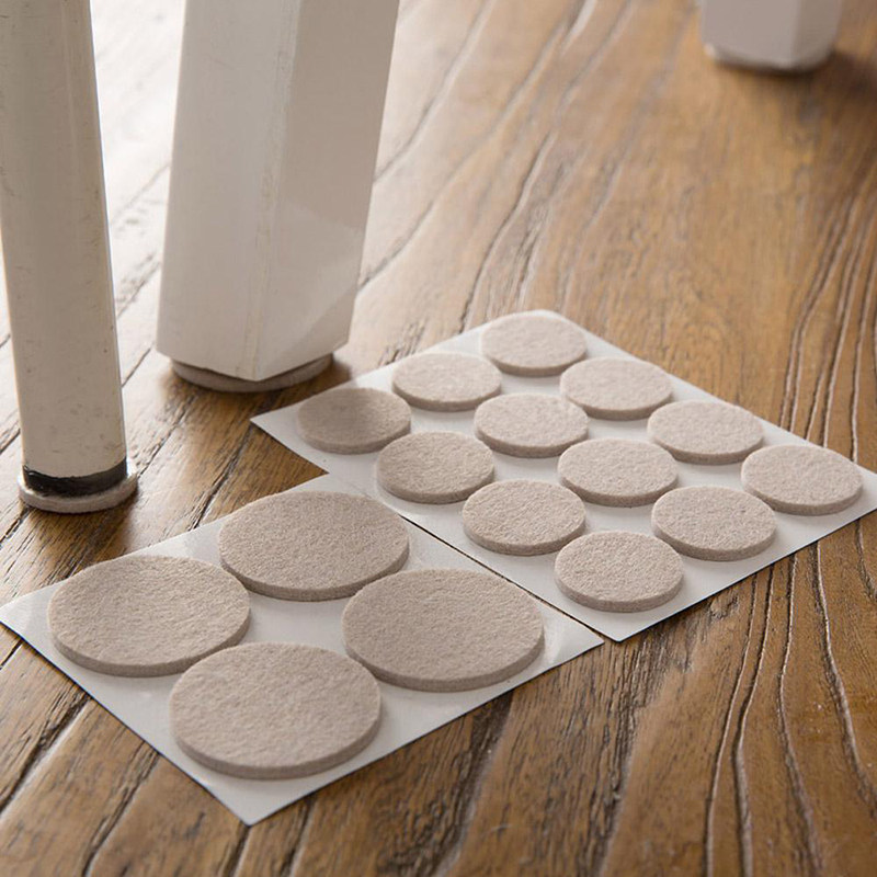Anti-slip furniture table and chairs Mat Table And Chairs Cushion Floor Protection Mat Muted Thickened Self-Glued Footbed Solid Wood Furniture Foot Mat