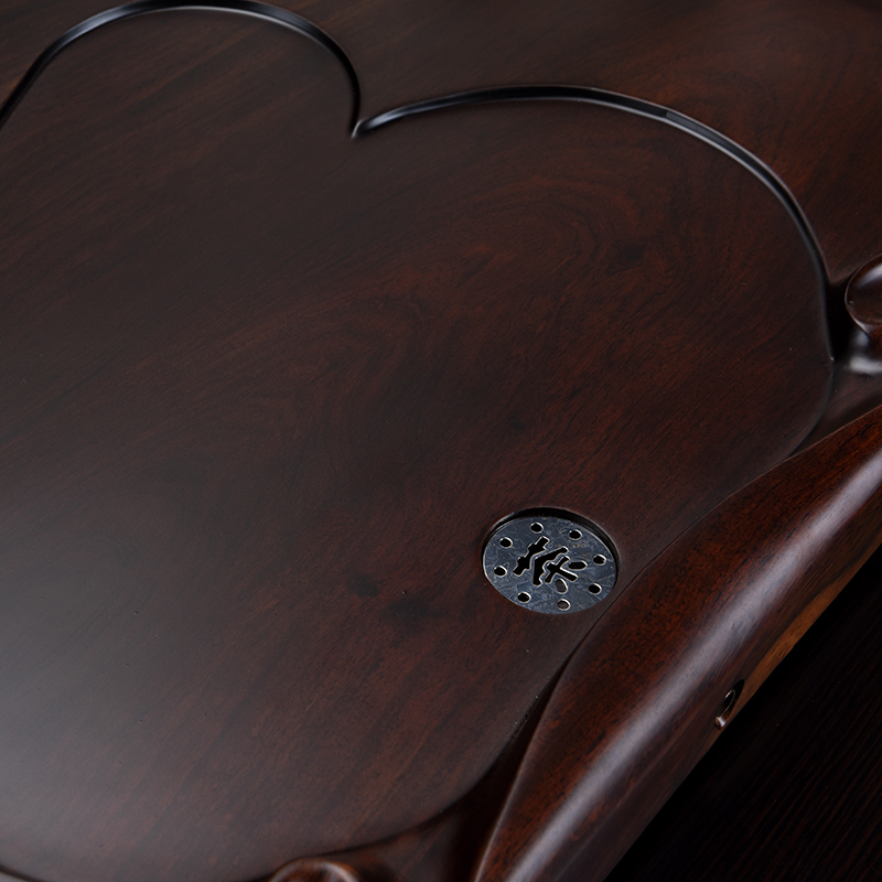 Repeatedly in automatic solid wood household kung fu tea tray of a complete set of ceramic tea set tea tray induction cooker four unity