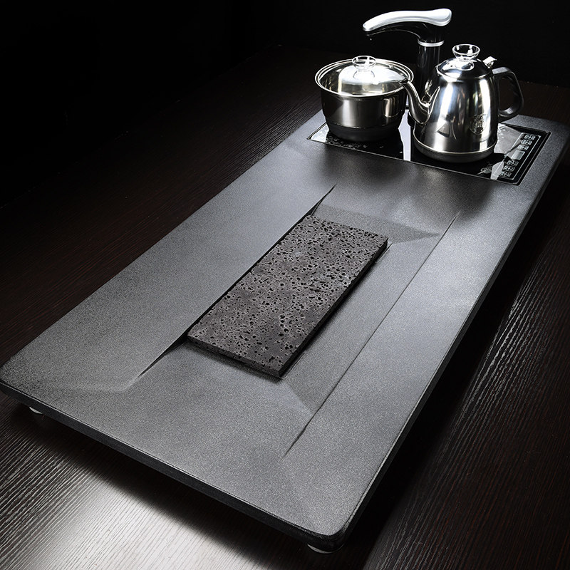 Whole set of Gongfu tea furniture sets Entrusted Trays Home Sloth Purple Sand Fully Automatic Integrated Tea Table Tea Table Solid Wood Tea Tray