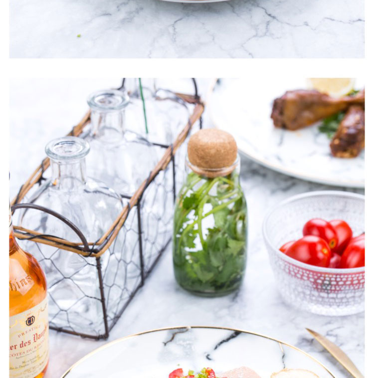 Northern wind household steak plate suit contracted western - style food plate marble disc ceramic large serving dishes for breakfast
