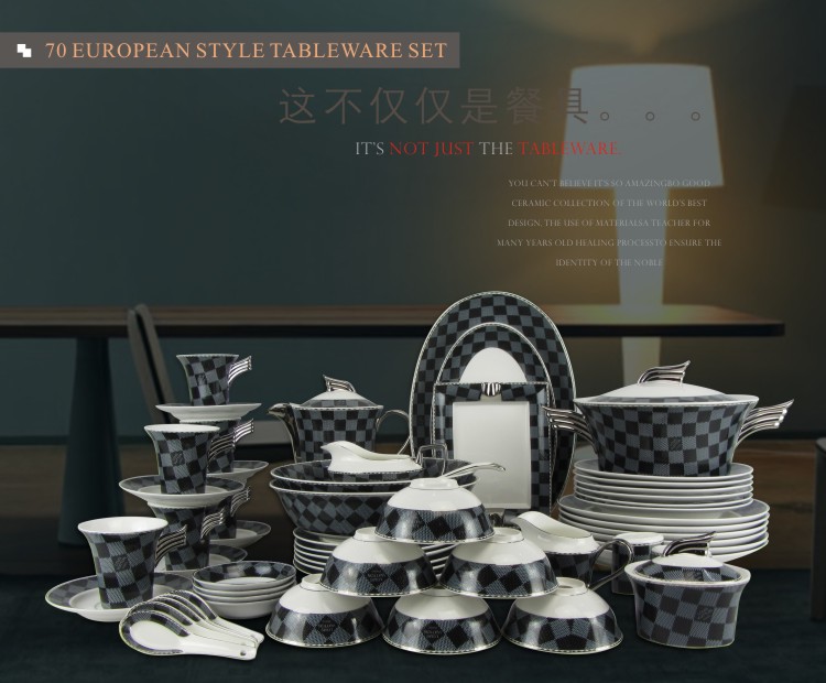 European ipads porcelain tableware suit ipads porcelain ceramic dish dish coffee set with 70 head high relief the see colour box