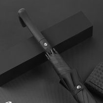 Automatic crutches long straight handle umbrella custom custom pattern printed logo wholesale umbrella advertising gift large printed word