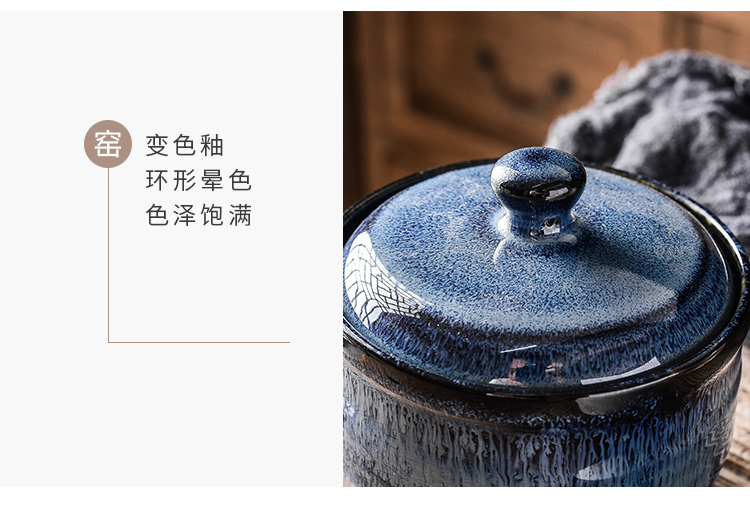 Stew ceramic bird 's nest with cover every household water Stew pot soup curing high - temperature small soup bowl, small single use