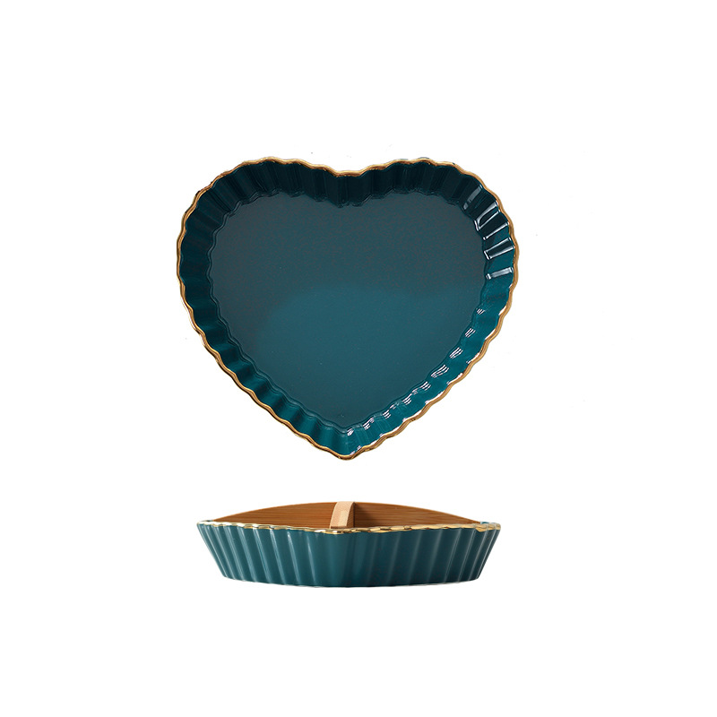 Creative snacks points tray blackish green up phnom penh 'lads' Mags' including nuts, dried fruit ceramic disc candy dish fruit compote frozen dessert plate