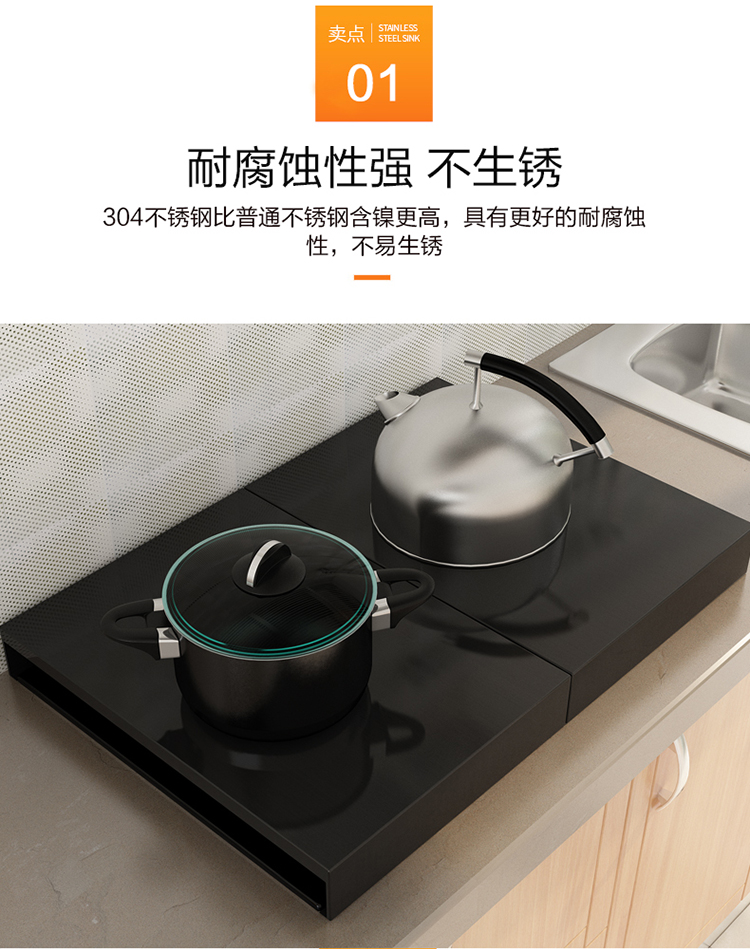 Gas buner cover plate to cover the kitchen stainless steel base of induction cooker shelf Gas stove shelf punch