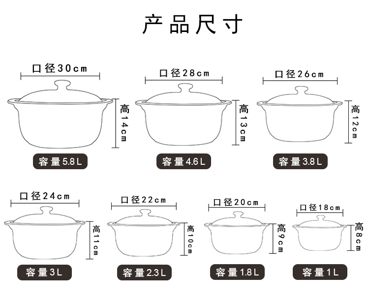 Malatang dedicated pot dry cooker casserole flame to hold to high temperature casserole stew household gas meter ceramic casserole