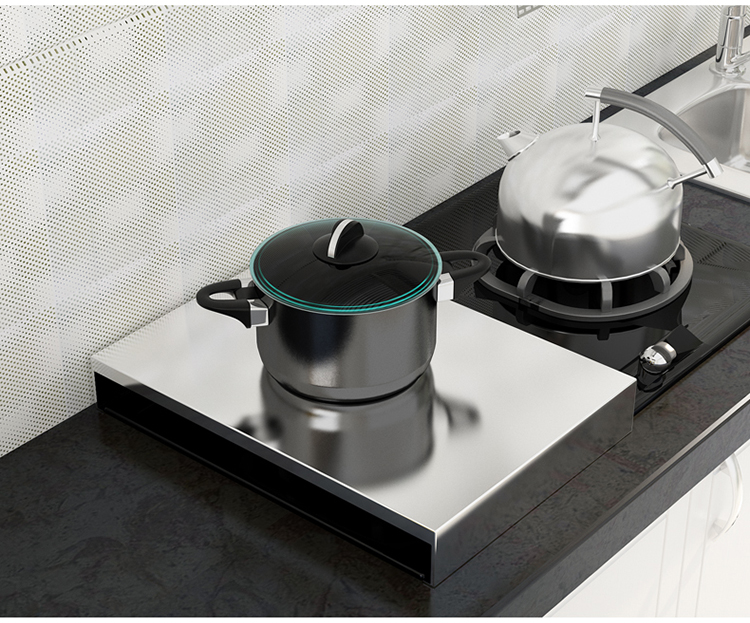 Gas buner cover plate to cover the kitchen stainless steel base of induction cooker shelf Gas stove shelf punch