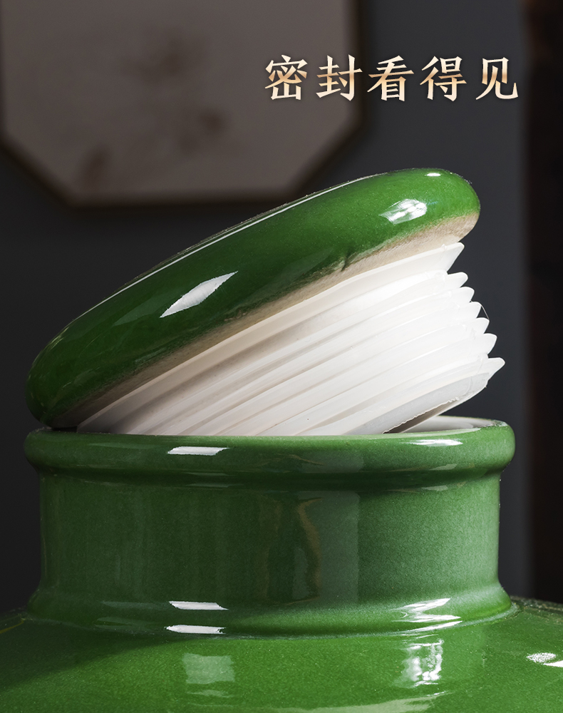 Jingdezhen ceramic jar 10 jins 20 jins 30 jins 50 jins home mercifully wine bottle it sealed special jars