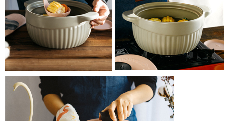 Casserole stew household flame to hold to high temperature gas congee soup pot stewed soup tasty Casserole ceramic simmering trill stone bowl