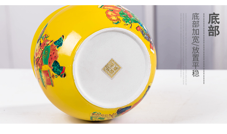 Jingdezhen ceramic pickle jar sauerkraut pickled 7/10 kg pack sealing earthenware jar thickening pickle jars of household