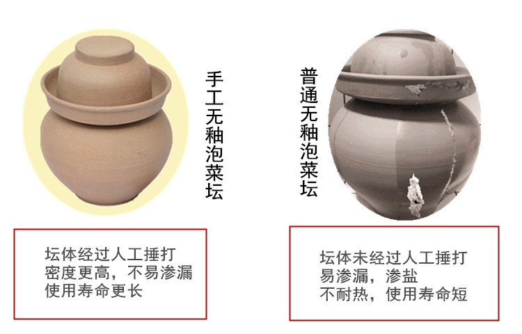 Sichuan pickle jar sealed with cover pickles pickled cabbage cylinder earthenware household ceramics thickening old unglazed pickle jar