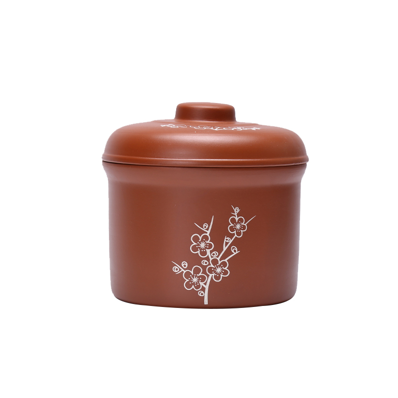 Violet arenaceous stew with cover ceramic dual cover water stew soup bowl potted household health ginseng bird 's nest soup stew pot